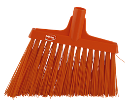 Щетка для подметания с ворсом под углом, 290 мм, Очень жесткий, оранжевый цвет