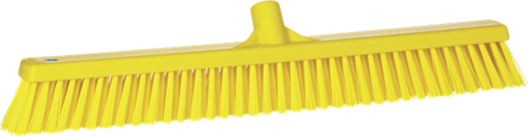 Щетка  для подметания с комбинированным ворсом, 610 мм, Мягкий/жесткий ворс, желтый цвет, фото 1