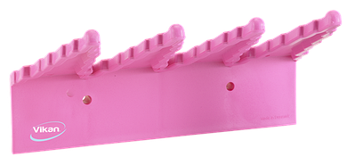 Настенный держатель для инвентаря, 240 мм, розовый цвет