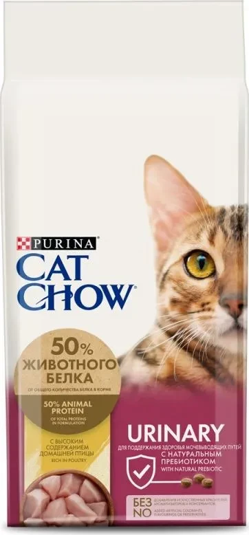 CAT CHOW Urinary 15кг профилактика мочекаменной болезни у кошек  Tract Health Кэт Чау Уринари
