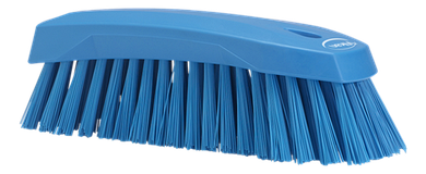 Щетка ручная L, 200 мм, Жесткий ворс, синий цвет