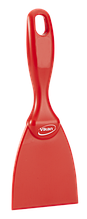 Скребок ручной из полипропилена, 75 мм, красный цвет
