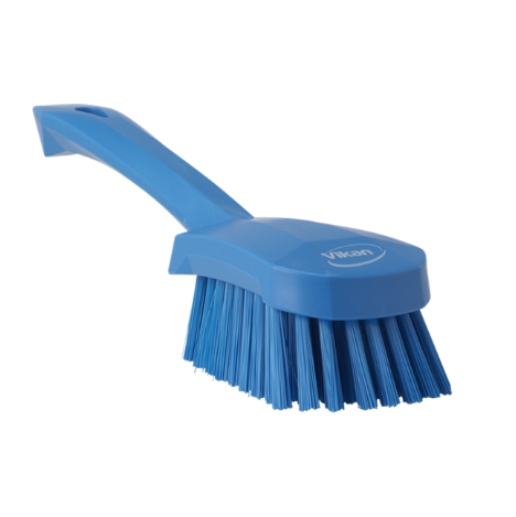 Щетка для мытья с короткой ручкой, 270 мм, средний ворс, синий цвет - фото 1 - id-p98714773