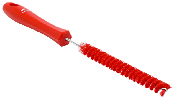 Ерш для чистки труб, диаметр 15 мм, 310 мм, Жесткий ворс, красный цвет