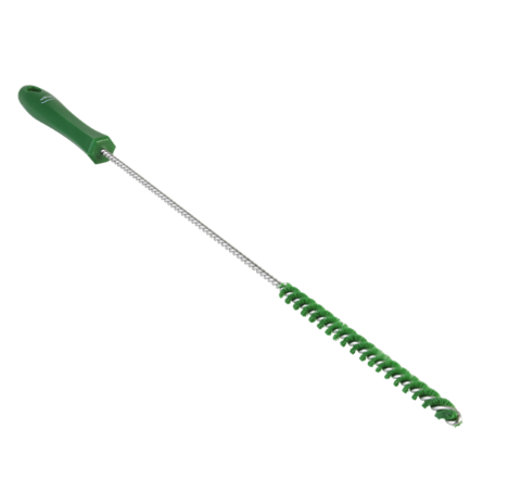 Ерш для чистки труб, диаметр 10 мм, 480 мм, Жесткий ворс, зеленый цвет