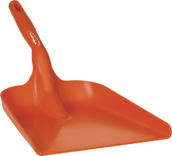 Совок ручной, 327 x 271 x 50 мм, 550 мм, оранжевый цвет