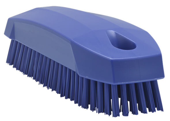 Щетка S для рук / для ногтей, 130 мм, Жесткий ворс, фиолетовый цвет, фото 1