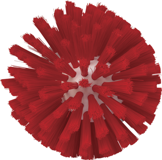 Щетка для очистки мясорубок, Ø135 мм, средний ворс, красный цвет - фото 1 - id-p98715076