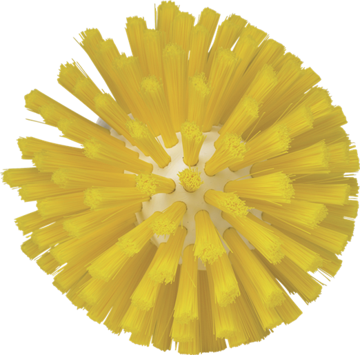 Щетка для очистки мясорубок, Ø135 мм, средний ворс, желтый цвет