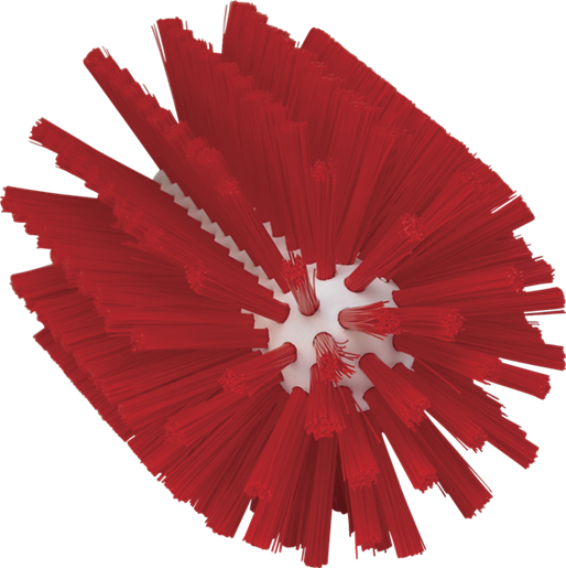 Щетка-ерш для очистки труб, гибкая ручка, Ø90 мм, средний ворс, красный цвет, фото 1