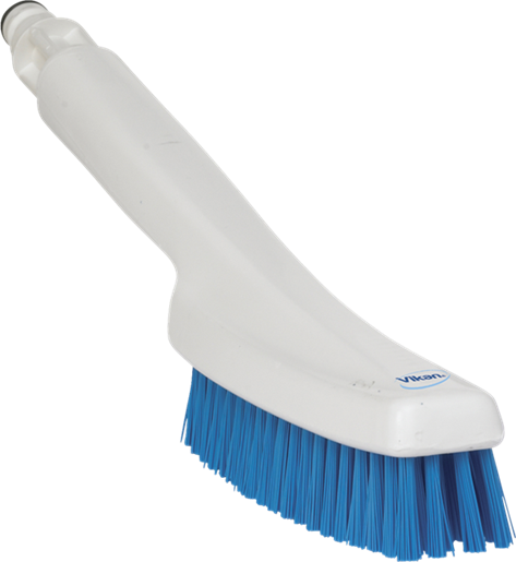 Щетка ручная с подачей воды, 330 мм, Жесткий ворс, синий цвет, фото 1