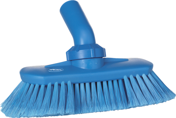 Щетка с подвижным креплением и подачей воды, 240 мм, Мягкий/ расщепленный ворс, синий цвет, фото 1