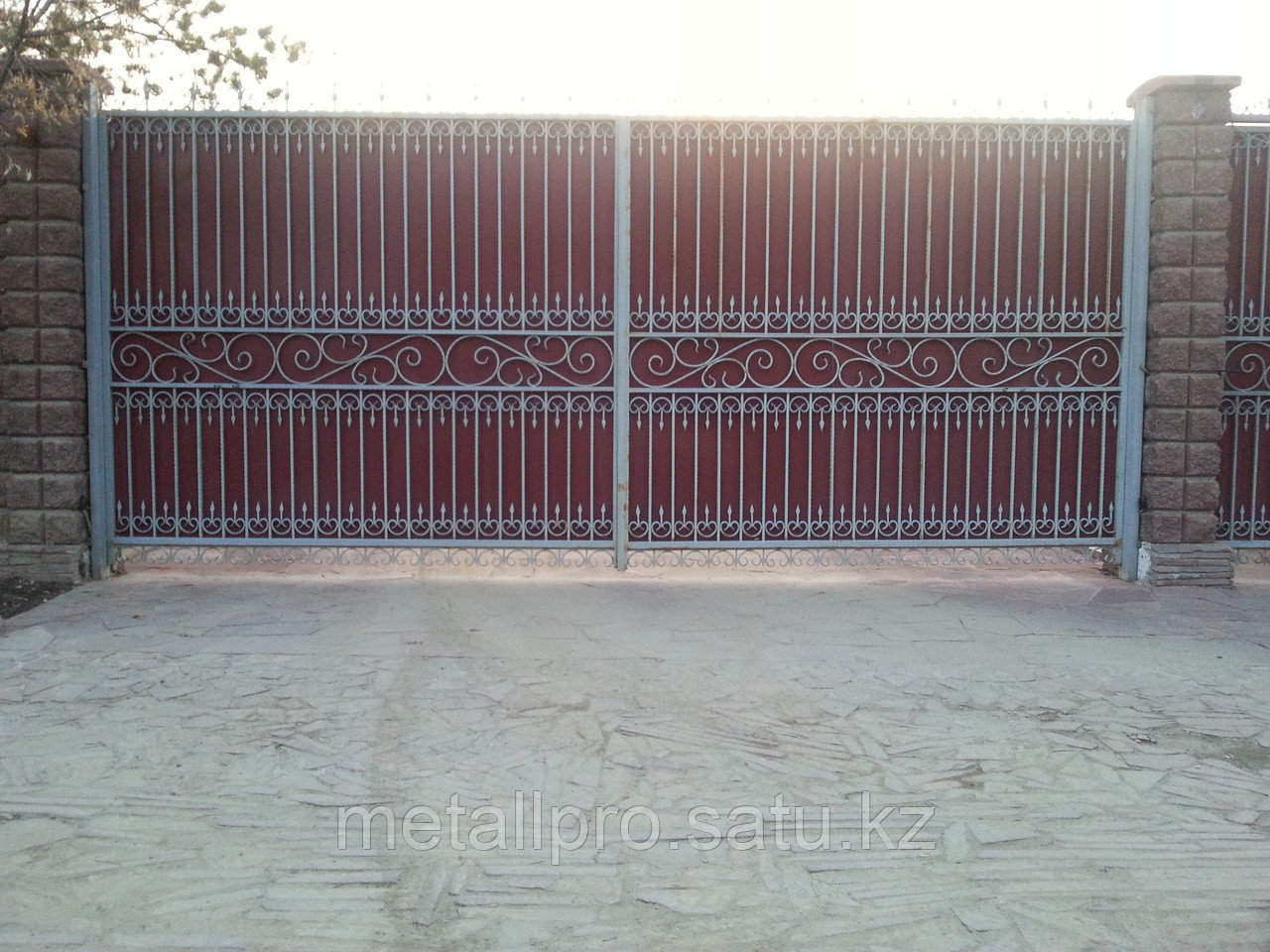 Кованые ворота из стали - фото 1 - id-p98715574