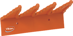 Настенный держатель для инвентаря, 240 мм, оранжевый цвет
