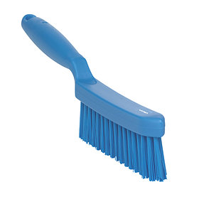 Щетка ручная узкая с короткой ручкой, 300 мм, Супер Жесткая, синий цвет