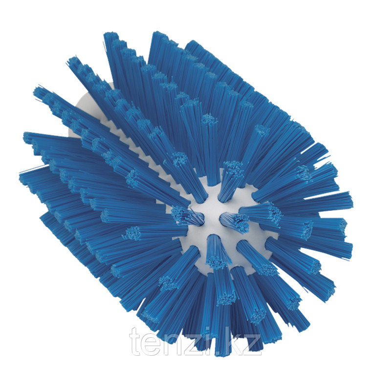 Щетка-ерш для очистки труб, гибкая ручка, Ø77 мм, средний ворс, синий цвет