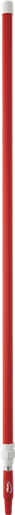 Алюминиевая телескопическая ручка, 1575 - 2780 мм, Ø32 мм, красный цвет