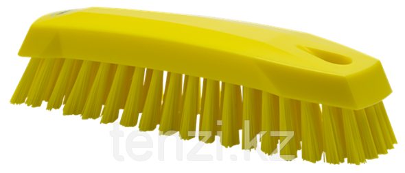 Щетка ручная скребковая, 165 мм, средний ворс, желтый цвет - фото 1 - id-p98715947