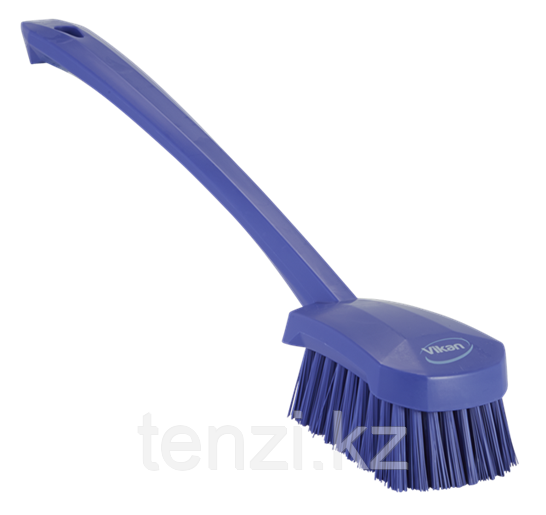 Щетка для мытья с длинной ручкой, 415 мм, Жесткий ворс, фиолетовый цвет - фото 1 - id-p98716277