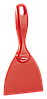 Скребок ручной из полипропилена, 102 мм, красный цвет