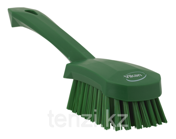 Щетка для мытья с короткой ручкой, 270 мм, Жесткий, зеленый цвет