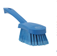 Щетка для мытья с короткой ручкой, 270 мм, Мягкий/расщепленный ворс, синий цвет, фото 1