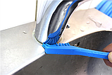 Щётка для чистки деталей, 205 мм, Очень жесткий ворс, синий цвет, фото 2