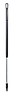 Ручка эргономичная алюминиевая, Ø31 мм, 1310 мм, черный цвет