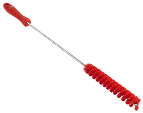 Ерш для чистки труб, диаметр 20 мм, 500 мм, средний ворс, красный цвет