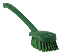 Щетка для мытья с длинной ручкой, 415 мм, средний ворс, зеленый цвет