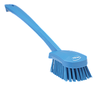 Щетка для мытья с длинной ручкой, 415 мм, Жесткий ворс, синий цвет