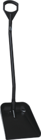 Эргономичная большая лопата с длинной ручкой, 380 x 340 x 90 мм., 1310 мм, черный цвет