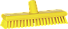 Щетка скребковая поломойная с подачей воды, 270 мм, средний ворс, желтый цвет