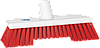 Щетка скребковая поломойная с ворсом двух длин, 245 мм, Жесткий ворс, красный цвет