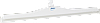 Гигиеничный сгон с подвижным креплением и сменной кассетой, 600 мм, белый цвет