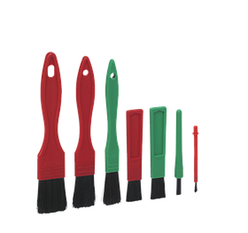 Набор из 7 кисточек для чистки деталей, 140 мм, Мягкий ворс