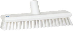 Щетка скребковая поломойная с подачей воды, 270 мм, средний ворс, белый цвет