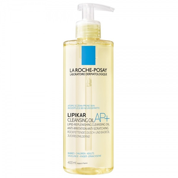 La Roche-Posay LIPIKAR AP+ Cleansing oil липидовосп.с мягчающее масло для ванны и душа 400мл