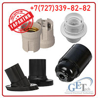 Патрон Е27 (карболит подвесной, настенный прямой/наклонный, керамика анкерный, пластик подвесной с кольцом)Е14