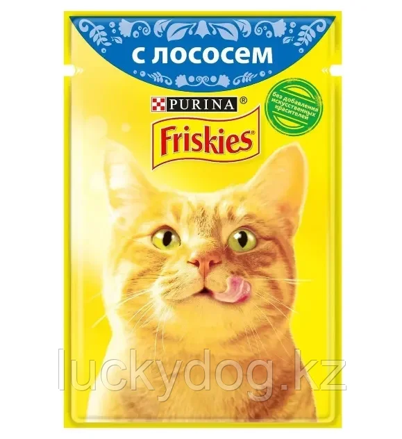 Friskies С лососем в подливе влажный корм для кошек, 85 гр