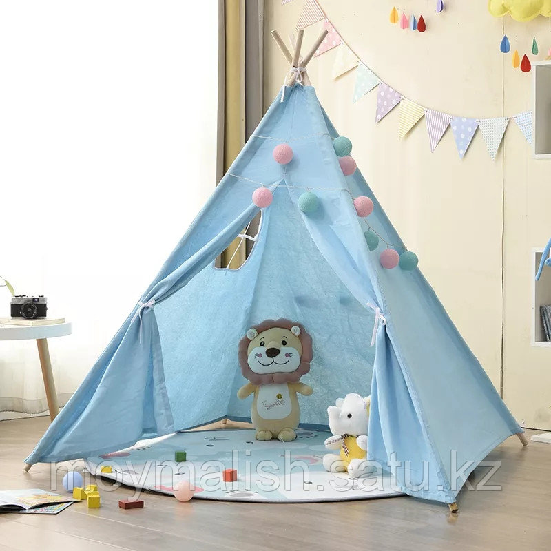 Детская игровая текстильная палатка "Вигвам", хлопок - фото 2 - id-p98720531