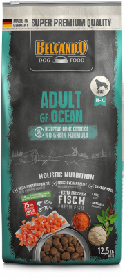 Belcando Adult GF Ocean 12,5кг сухой корм для собак  ср. и крупных пород из лосося, криля и квиноа/амаранта