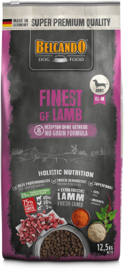 Belcando Finest GF Lamb 12,5кг беззерновой сухой корм для собак мелких и средних пород (ягненок)