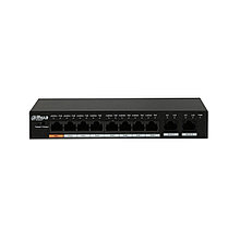 Коммутатор Dahua DH-PFS3010-8ET-96 Настольный 8 портов 10/100M RJ45 + 2 порта 10/100/1000М RJ45 PoE