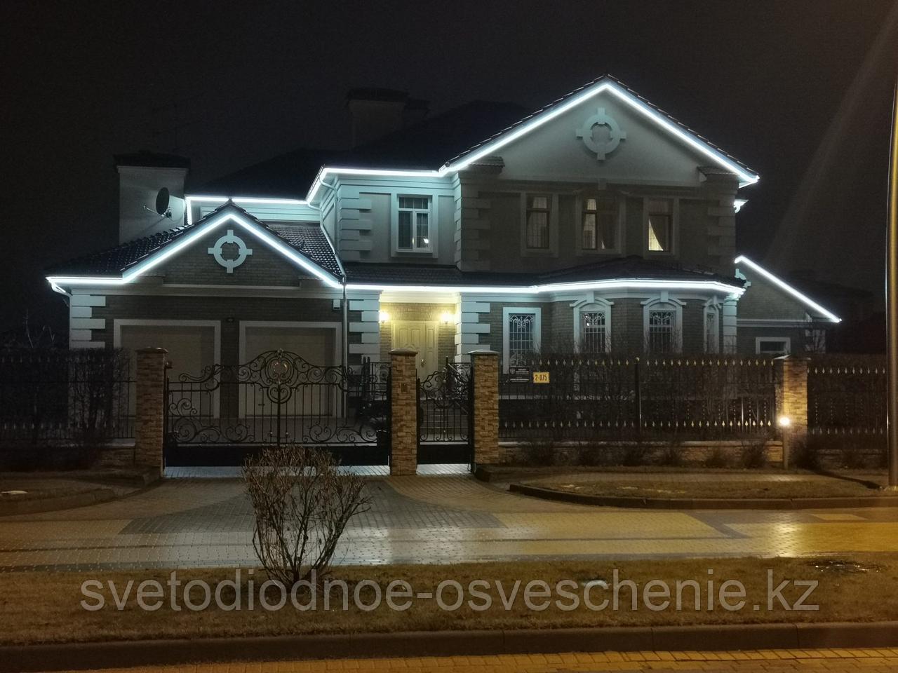 Фасадная подсветка дома