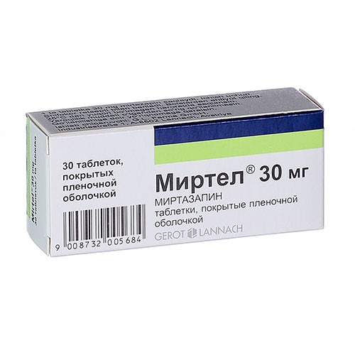 Миртел 30 мг №30 табл