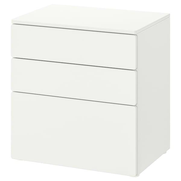 Комод с 3 ящиками ОПХУС белый/белый60x42x63 см ИКЕА IKEA