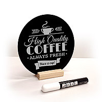 Тейбл-тент Круглый d 20см на деревянной подставке