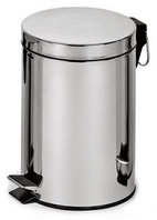 Binele Classic Ведро для мусора с педалью 20 литров полированная сталь