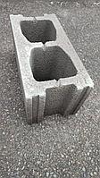 Сплитерный блок толстостенный 190х390х190 мм гладкий Серый, фото 1